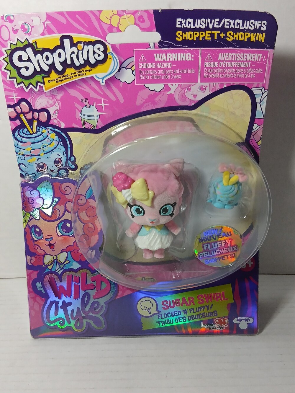 Shopkins Shoppets Wild Style Sugar Swirl New Sealed Rare!